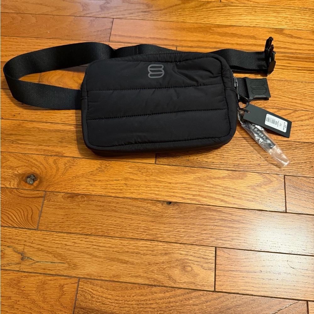 Aritzia Black Quilted Belt Bag